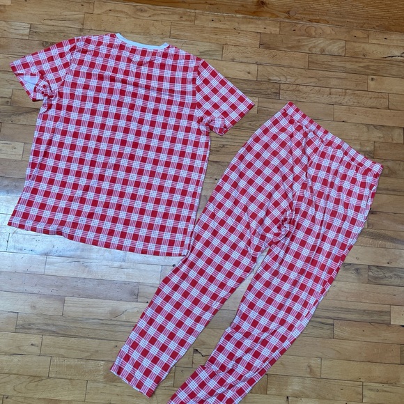 Coco Moon Hawaii like new Men’s pajama set ‘ula’ula red palaka bamboo, Large - Picture 9 of 9